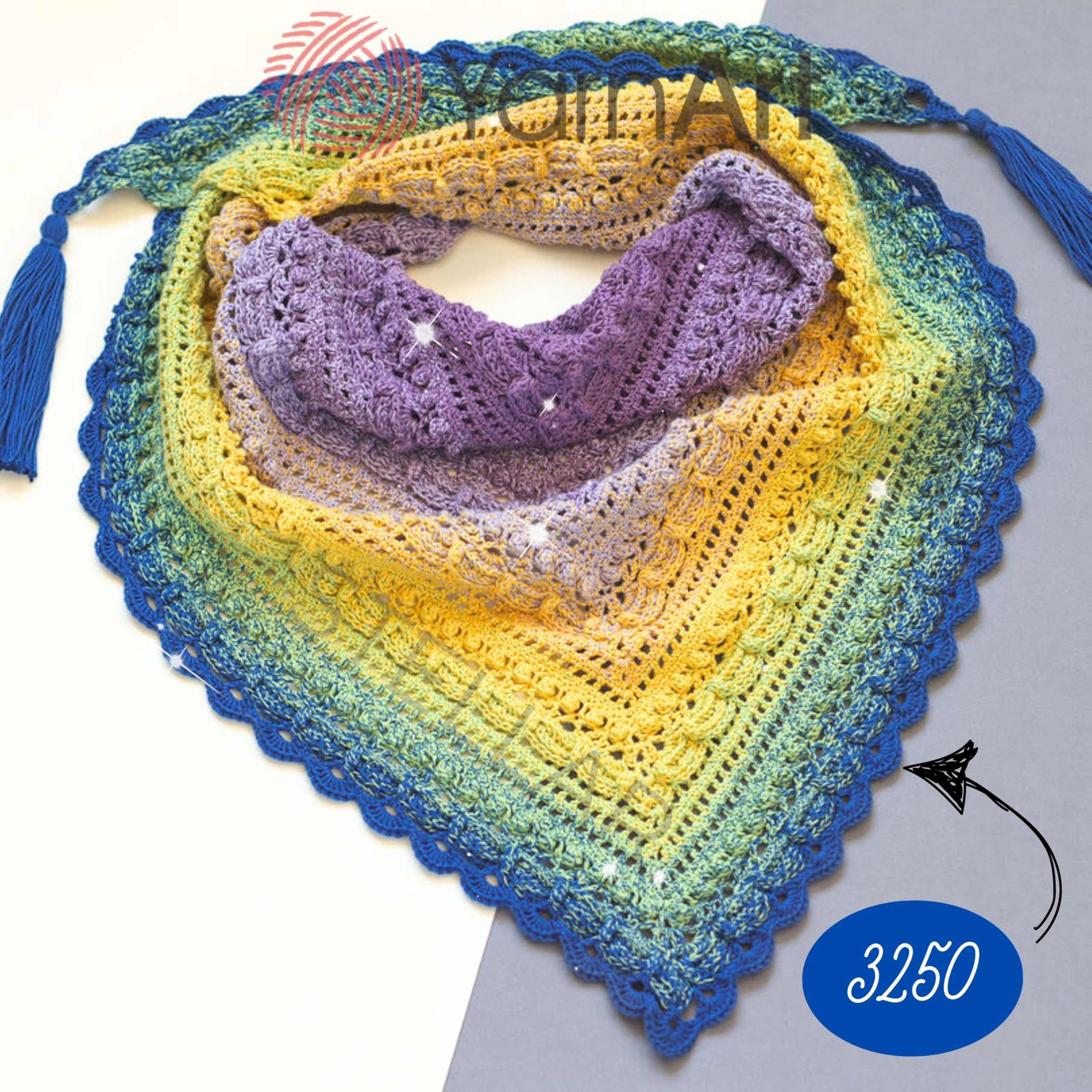 Amazon | yarn Art YarnArt フラワー ムーンライト 53%コットン 43