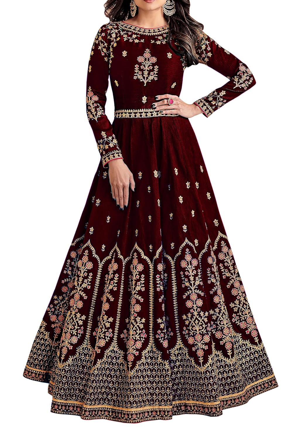 Semi stitched gown Clearance