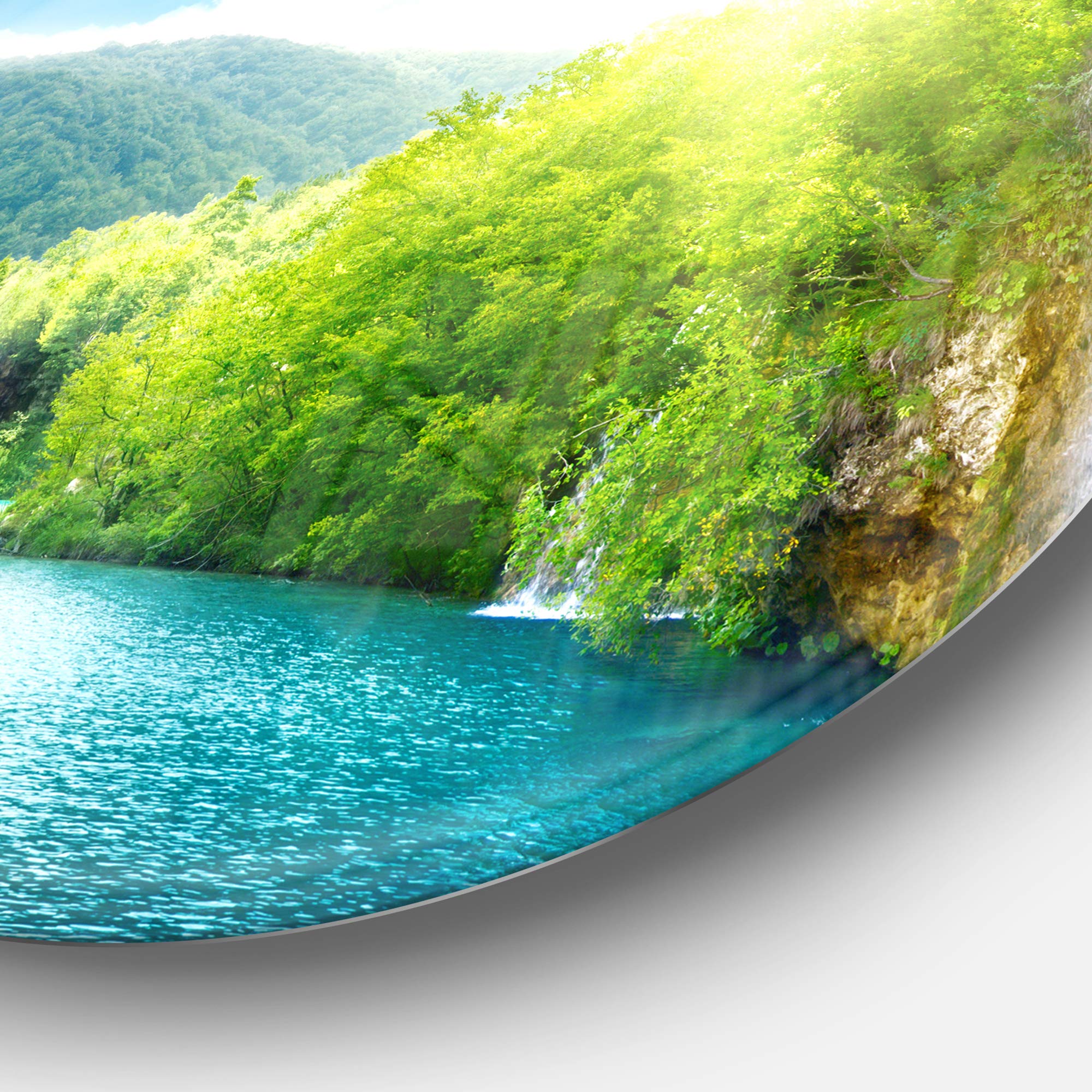Designart Cachoeira na Floresta Profunda - Fotografia de