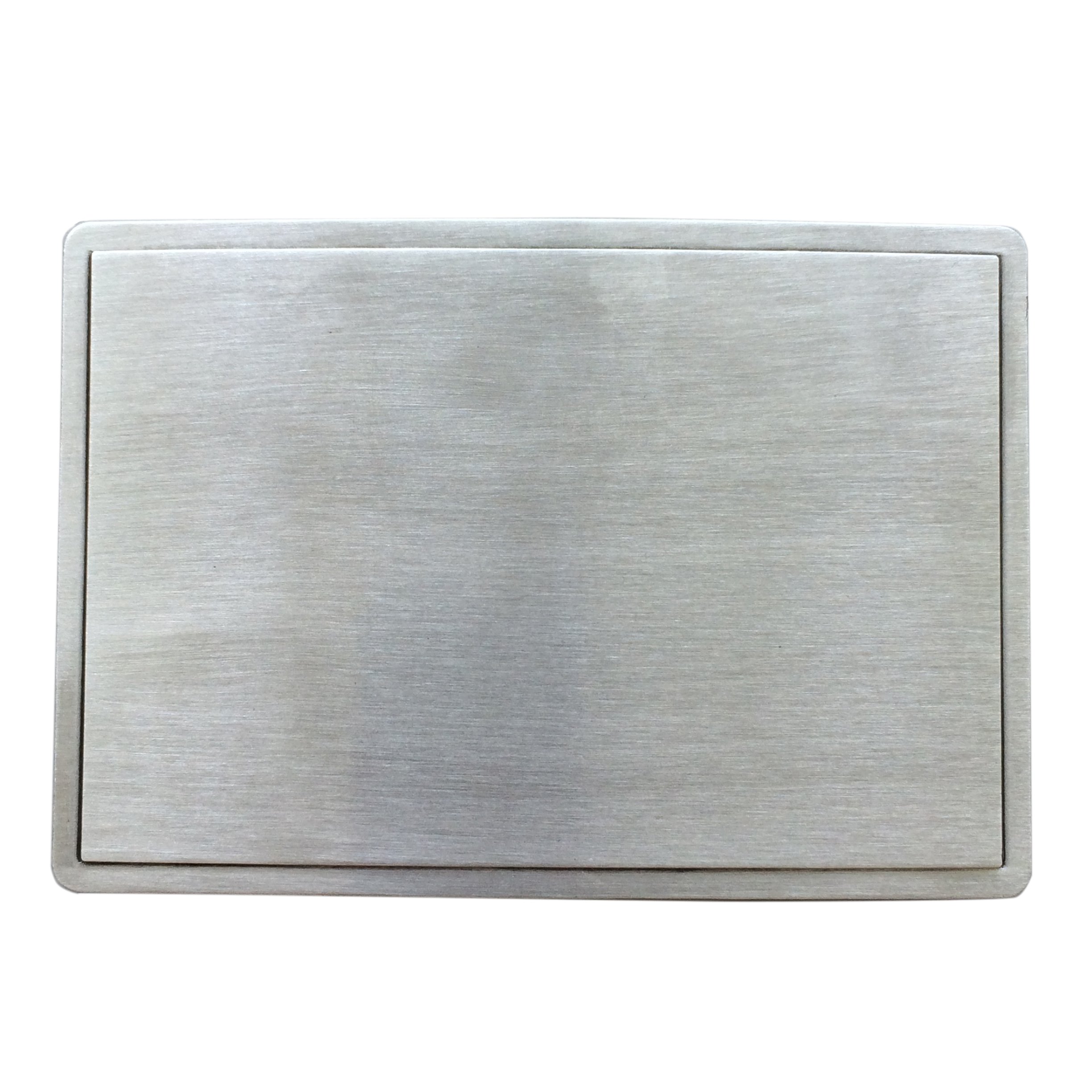 Jean's Friend Men's Antique Silver Antique Brushed Silver Rectangle Blank Belt Buckle For Engraving Also Stock In Us