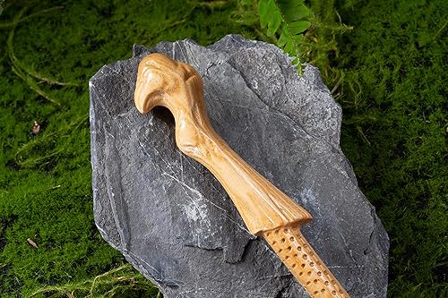 Miniatura 12 de Varita mágica doble para mago, varita mágica de madera real, varita mágica coleccionable (S9)