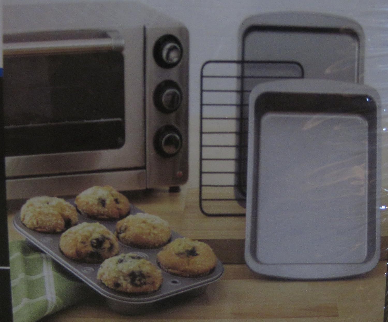 Buy MainStays Nonstick Toaster Oven Bakeware Set 4Piece Online at Low