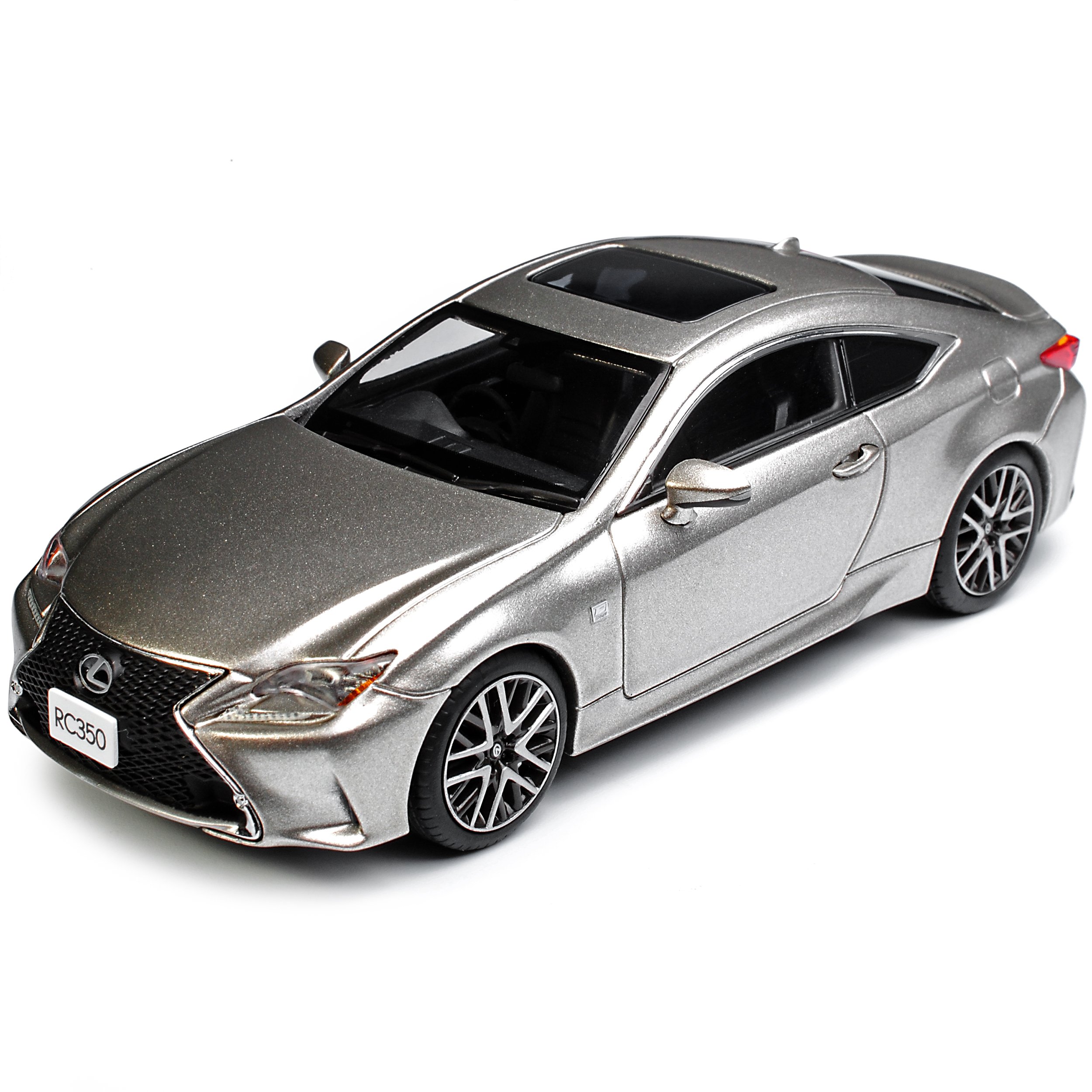 alles-meine.de GmbH Lexu. RC 350 F-Sport Coupe Silber Sonic Titanium Ab 2015 1/43 Kyosho Modell Auto mit individiuellem Wunschkennzeichen
