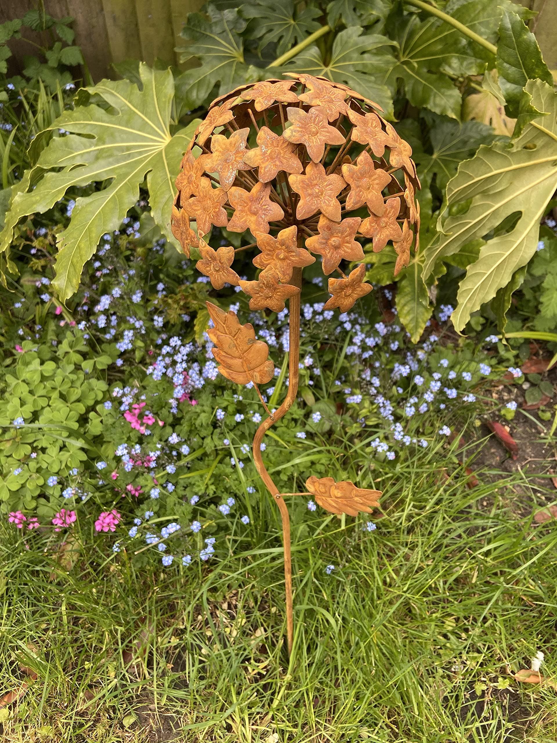 Hydrangea metal garden flower 96.5cm