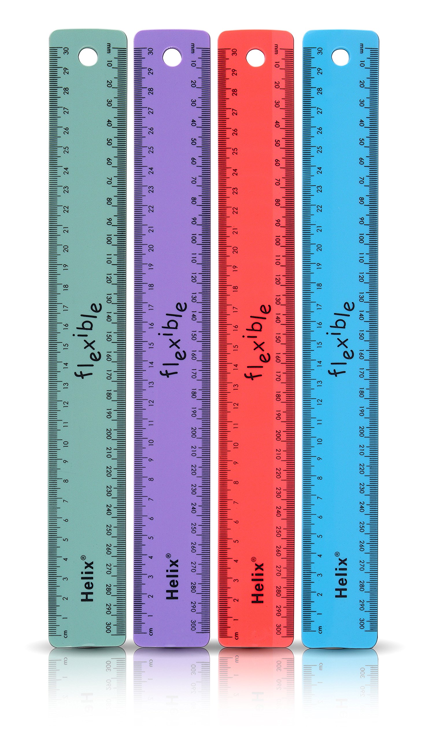 Helix 30 Cm Lineal Aus Kunststoff – Transparent, 100 Stück Im Bulk-Pack, Bruchsicher Helix 30 Cm Lineal Aus Kunststoff – Transparent, 100 Stück Im Bulk-Pack, Bruchsicher