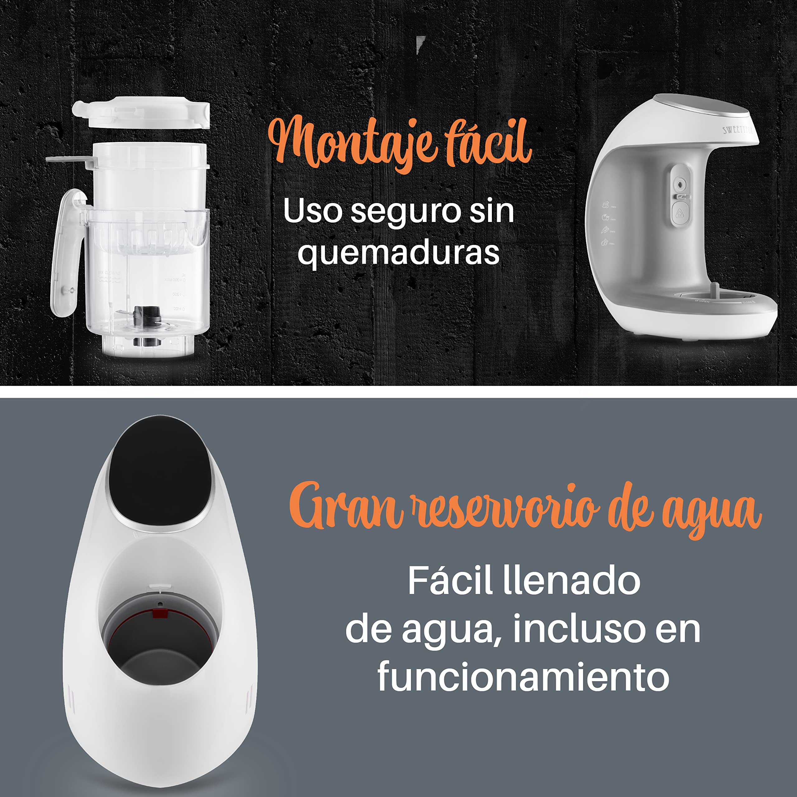Robot Cocina Bebe - Multifunción 7 en 1 para Bebés - Al vapor, Procesador de Alimentos, Limpieza Automática, Esterilizado, Recalentar, Descongela - Robot de Cocina bebe