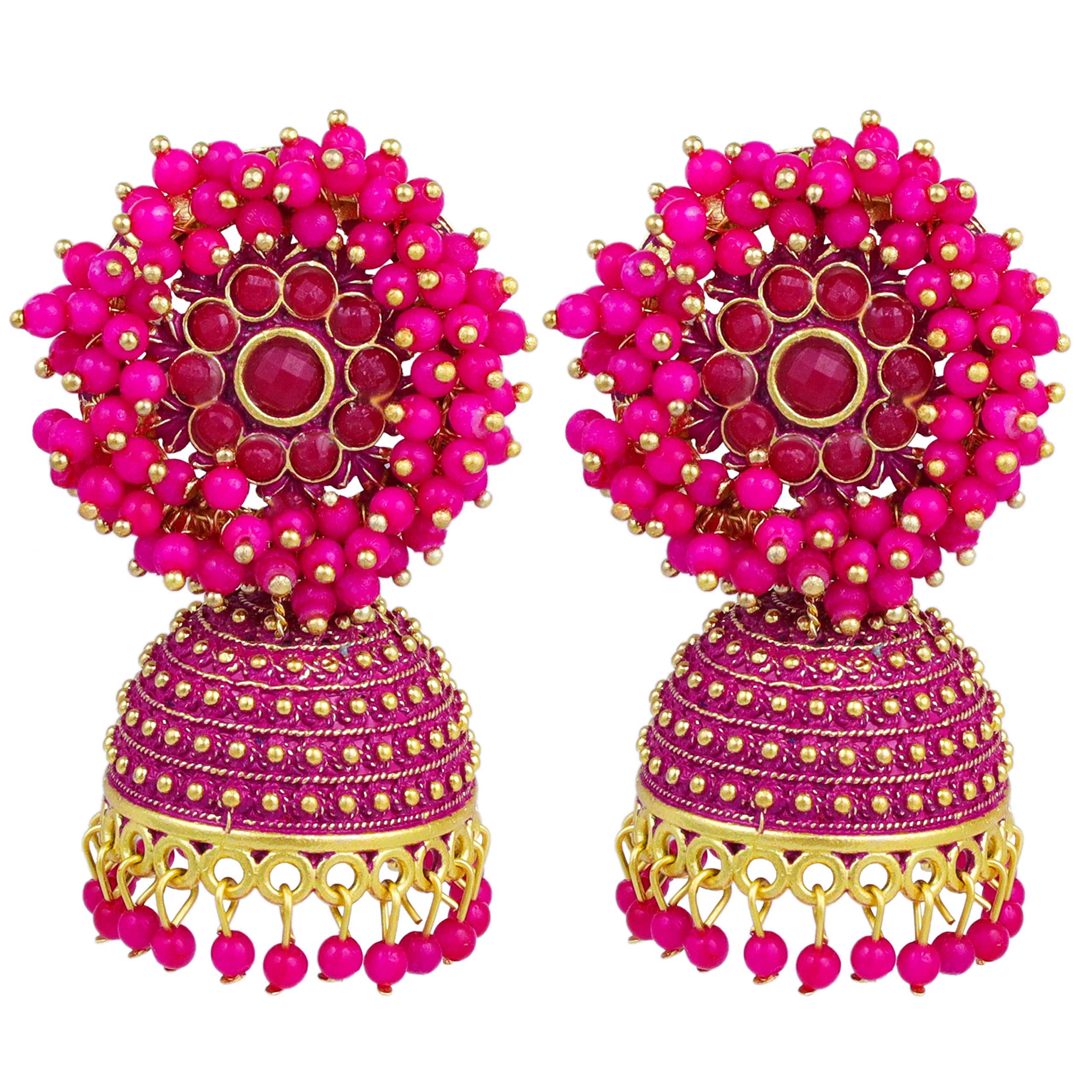 Fashion Frill Designer Earrings For Women Girls Floral Gold Plated Pearl Studded Jhumka Earrings For Women Girls Womens Jewellery Traditional Earrings Anniversary Gift Fo Wife (B0BB9Q777T) Amazon Price History, Amazon Price Tracker