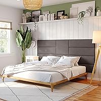 Vista 284 de Jaxx Panelist - Cabecero acolchado moderno, juego de 4 paneles para montar en la pared (cada uno de 11.25 x 38 pulgadas), tamaño King