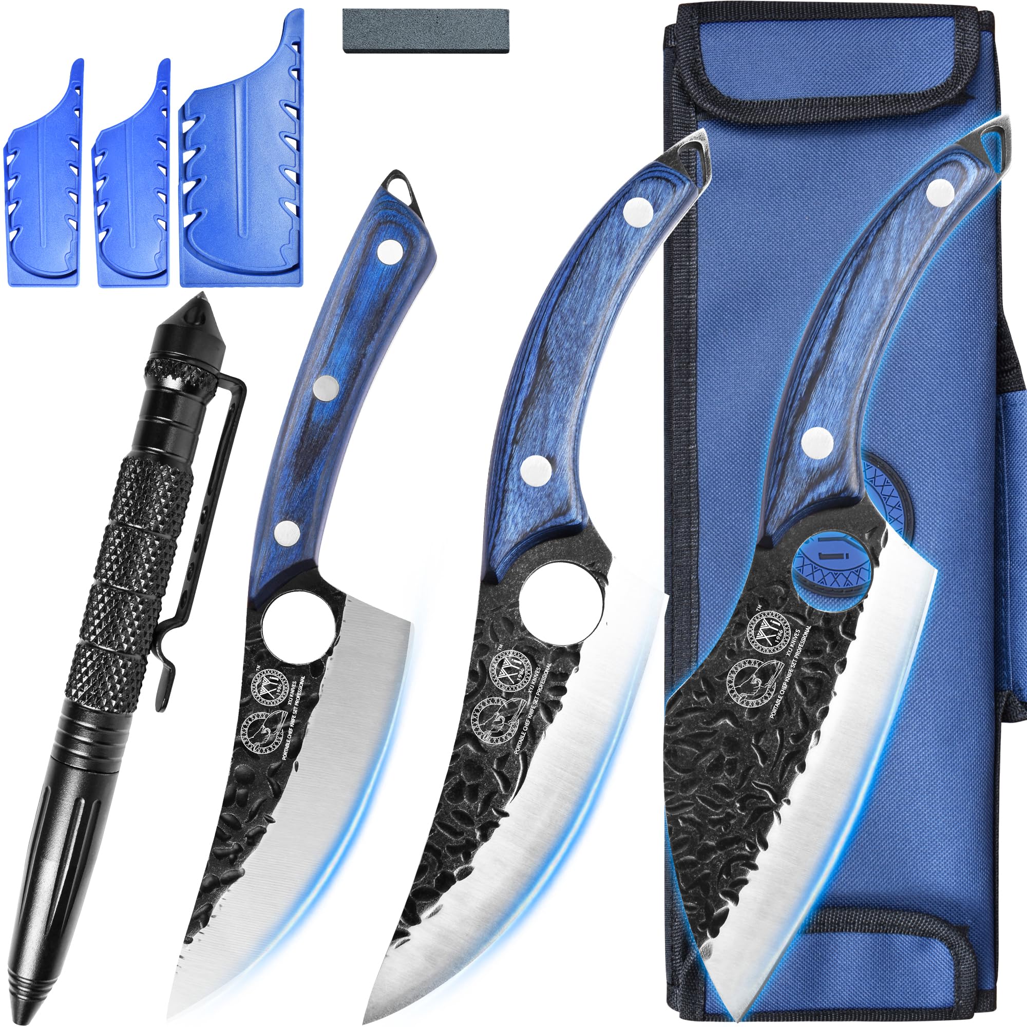 Amazon.com: XYJ Professional Kitchen Knife Set with High-Carbon