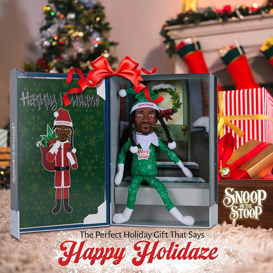 Snoop on the Stoop 2025 スヌープドック エルフ Amazon.com: Snoop Dogg Snoop on The Stoop 2025 Christmas Elf