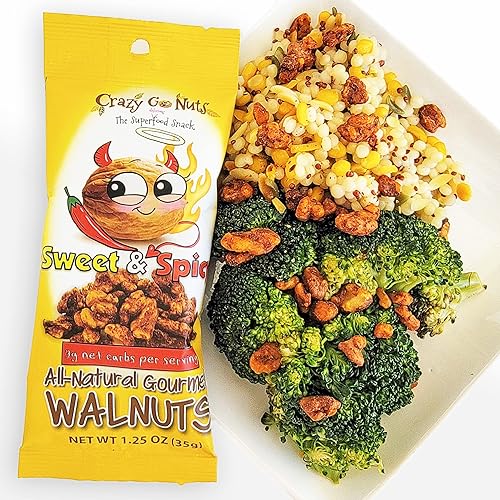 Miniatura 6 de Crazy Go Nuts - Nueces dulces y picantes, nueces glaseadas, aperitivos saludables, veganos, sin gluten, superalimentos, naturales, sin OMG, ALA,