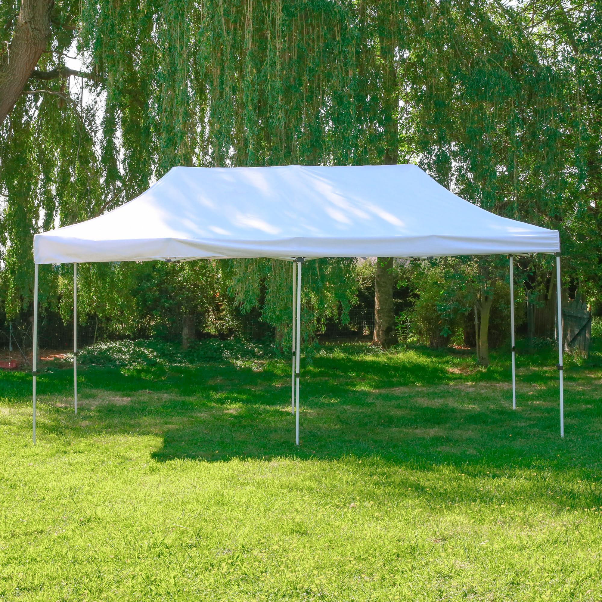VEVOR Gazebo Tenda Pop-up Pieghevole 3 X 3 M Telo Rivestito In Argento Pu 250 D Con Borsa A Rotelle Portatile Tendalino Impermeabile Per Eventi Feste 90532455