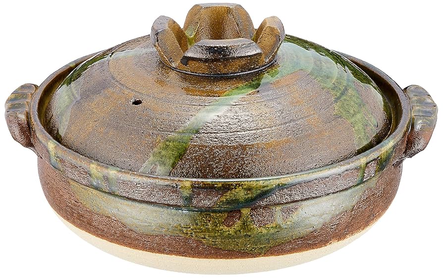 おもち【新品】大きめ土鍋　10号深鍋　緑　ばんこ焼　萬古焼　日本製耐熱陶器 楽天市場】麦絵9号深鍋 土鍋 萬古焼 麦秋 陶器 四日市 万古焼