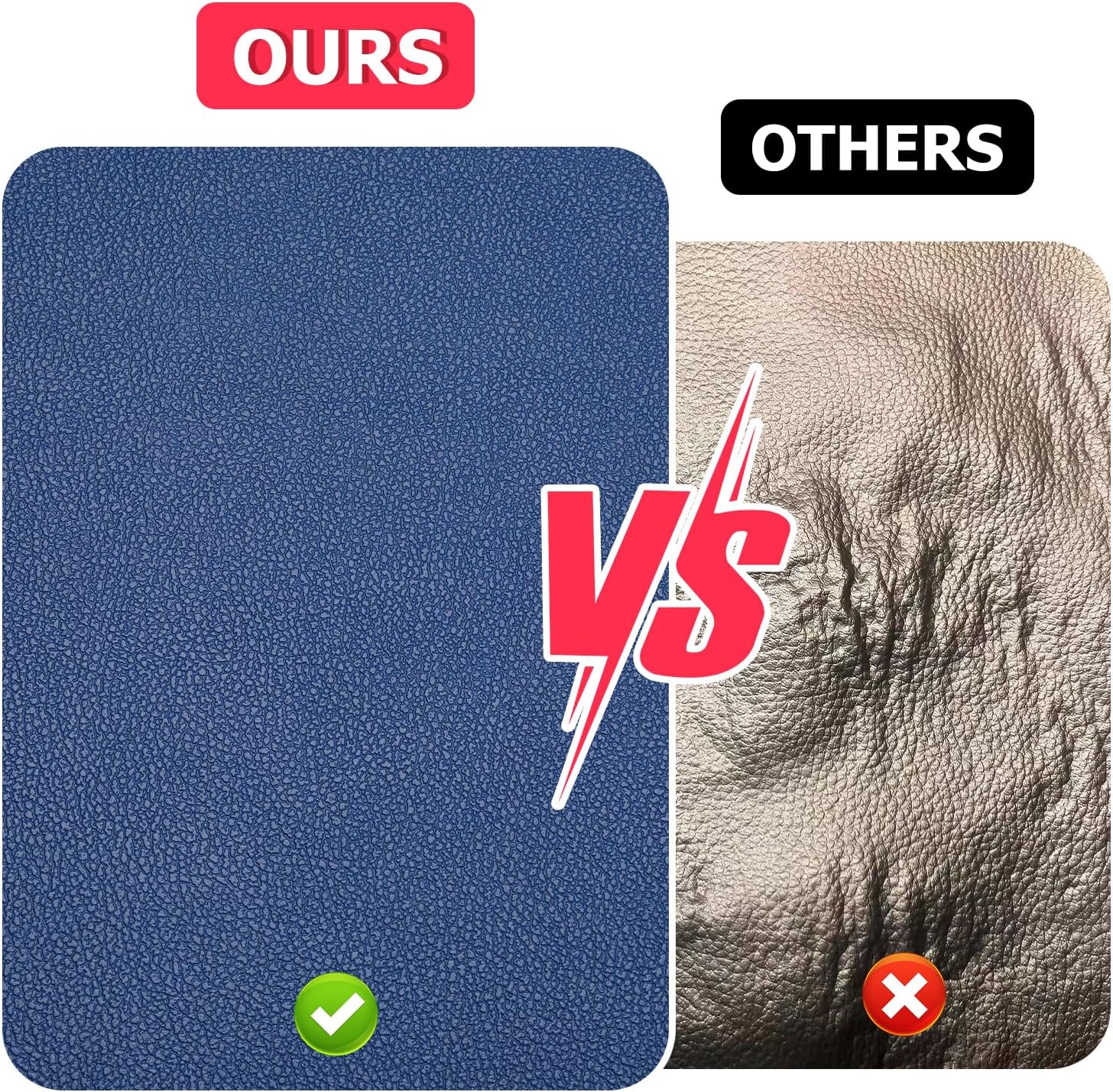 Vinyl Fabric, Marine Faux Leather Upholstery, for Upholstery Crafts, DIY Sewings, Sofa, Handbag, Earrings, Hair Bows Decorations (Blue 54 x 108 inch 3YD)