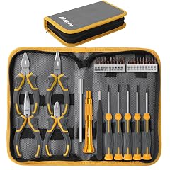 Hi-Spec 32pc Electronics Repair Opening Tool Kit Set for Laptops Phones Devices Computer Gaming Accessories Precision Small Screwdrivers