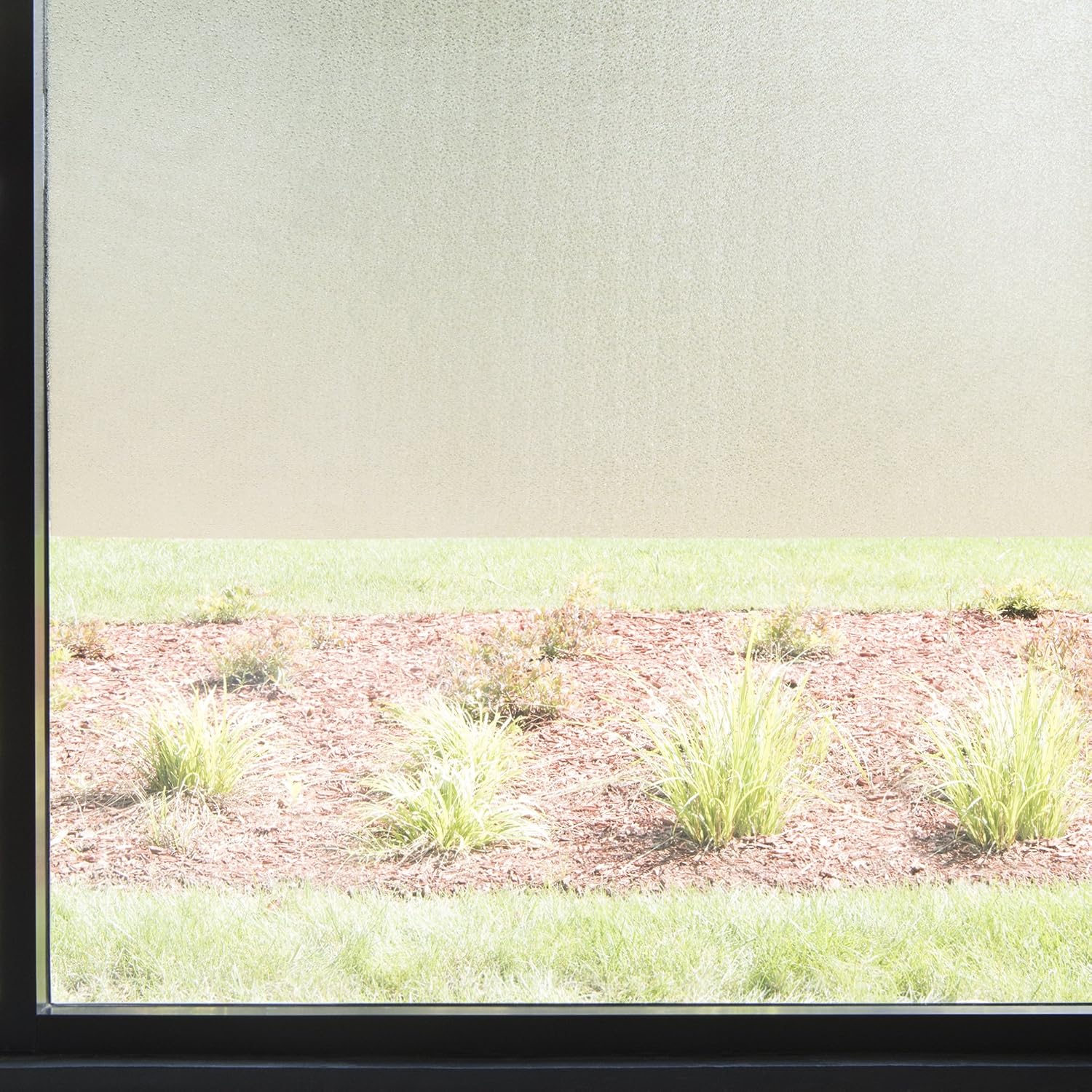 Best Home Fashion Non-Adhesive Frosted - Art Glass - 36"W x 78"L (1 Roll)