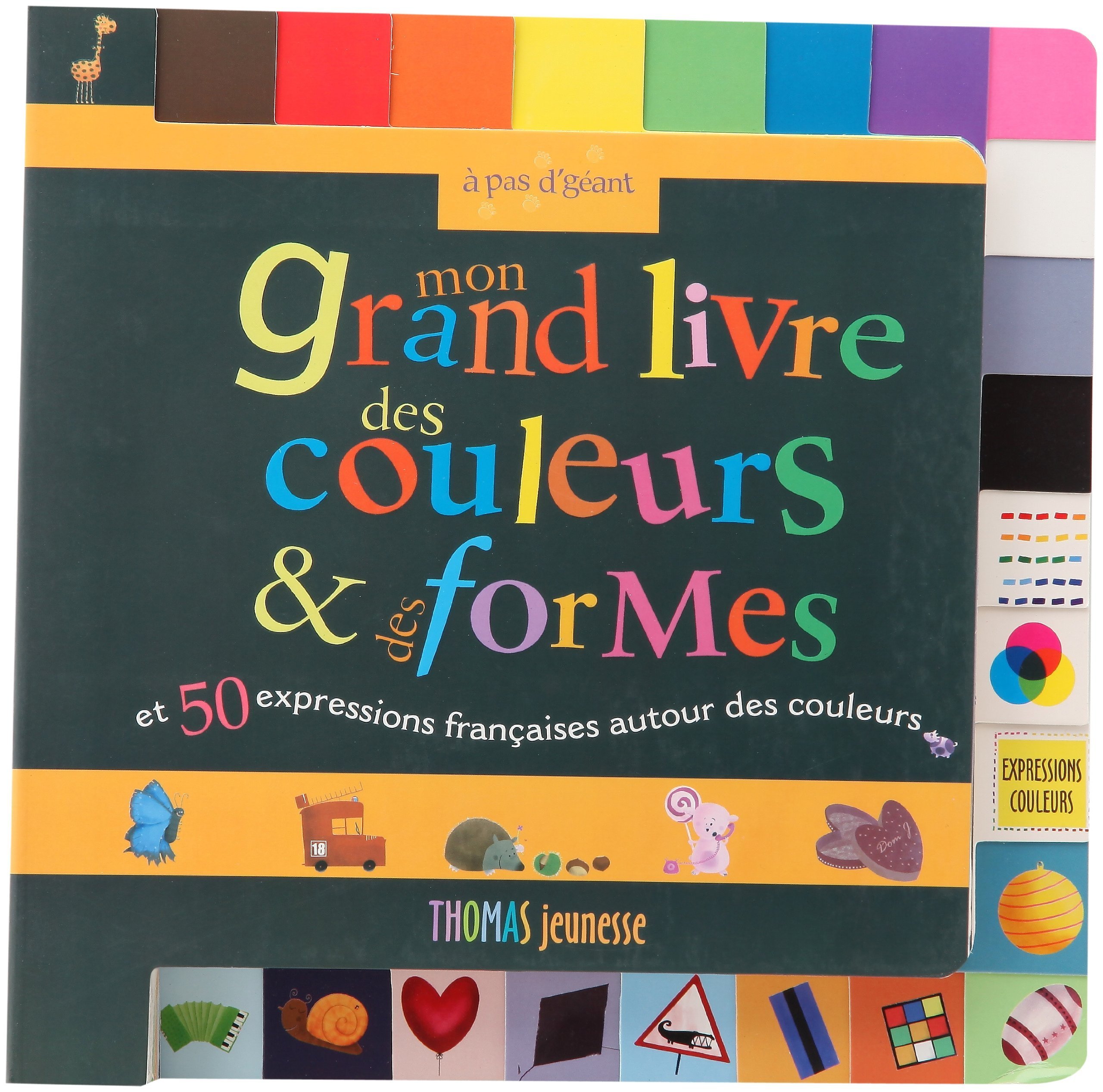 Mon grand livre des couleurs & des formes et 50 expressions franзaises autour des couleurs