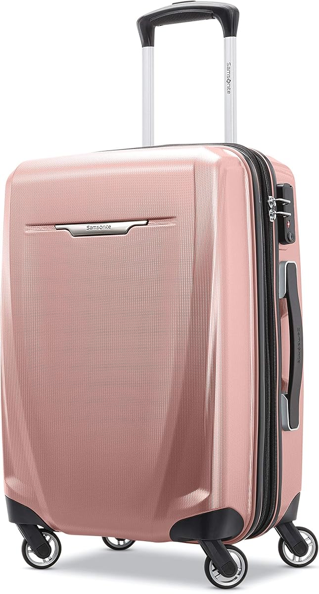 Winfield 3 DLX Hardside Luggage with Spinners, Carry-On 20-Inch, Rose