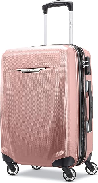 Samsonite Winfield 3 DLX Hardside Expandable Luggage with Spinners, Rose, Carry-On 20-Inch, Winfield 3 DLX Hardside Expandable Luggage with Spinners, Rose