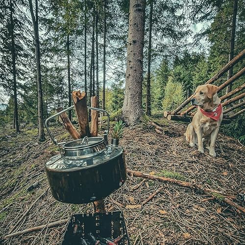 Vista 6 de Fire-Maple Antarcti - Hervidor portátil de acero inoxidable ligero de 1 litro Tetera de campamento duradera y portátil Ideal