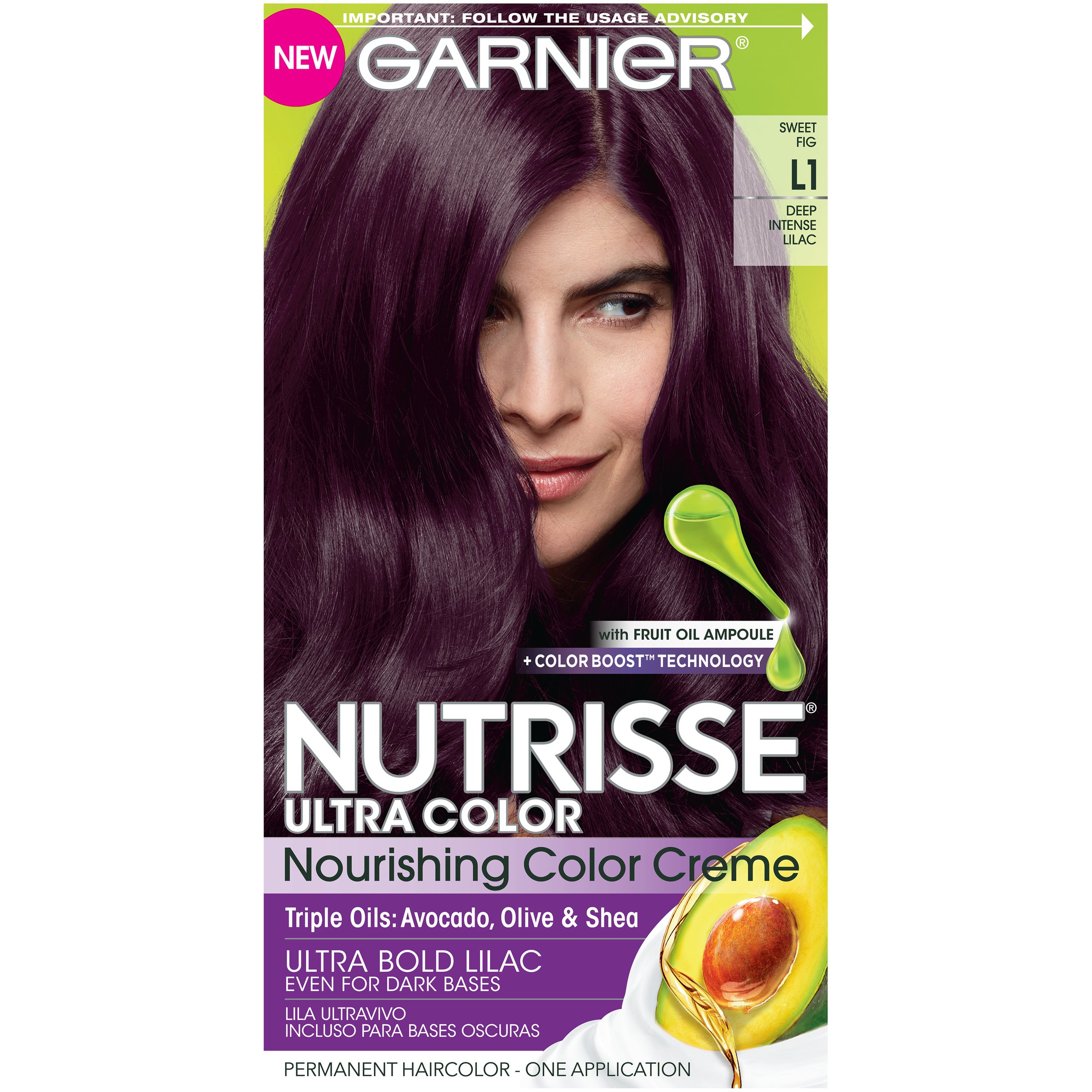Garnier Nutrisse Ultra Color Nourishing Permanent Hair Color Cream, L1