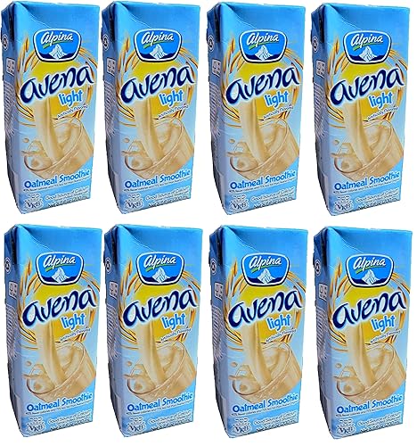 ALPINA Avena Light 6.8 fl oz. - Paquete de 8. / Avena Light 6.7 onzas líquidas - Paquete de 8 unidades.