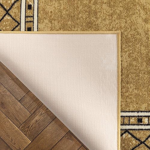 Miniatura 99 de Antep Rugs Alfombras modernas con bordes de 2 x 7 pies antideslizantes (antideslizante) de perfil bajo con parte trasera de goma para interiores