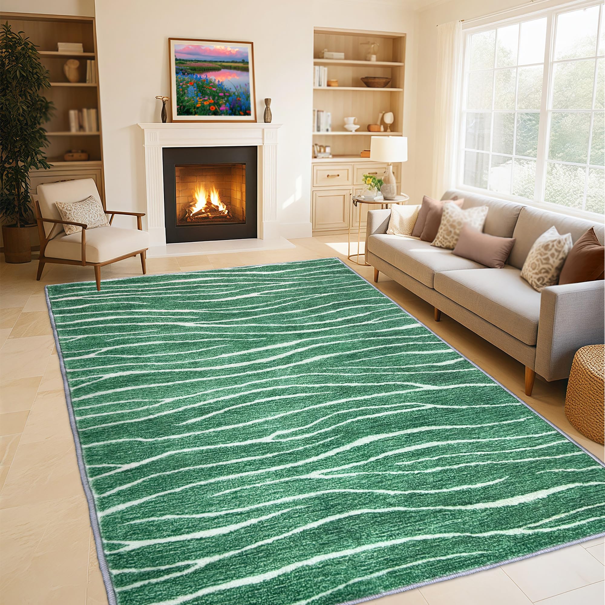 Tapis salon lavable en machine moquette de chambre 200x260