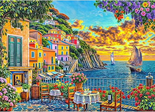 Miniatura 12 de Rompecabezas de castillo antiguo para adultos de 1000 piezas, rompecabezas para adultos de 1000 piezas, juguetes desafiantes, rompecabezas Castillo