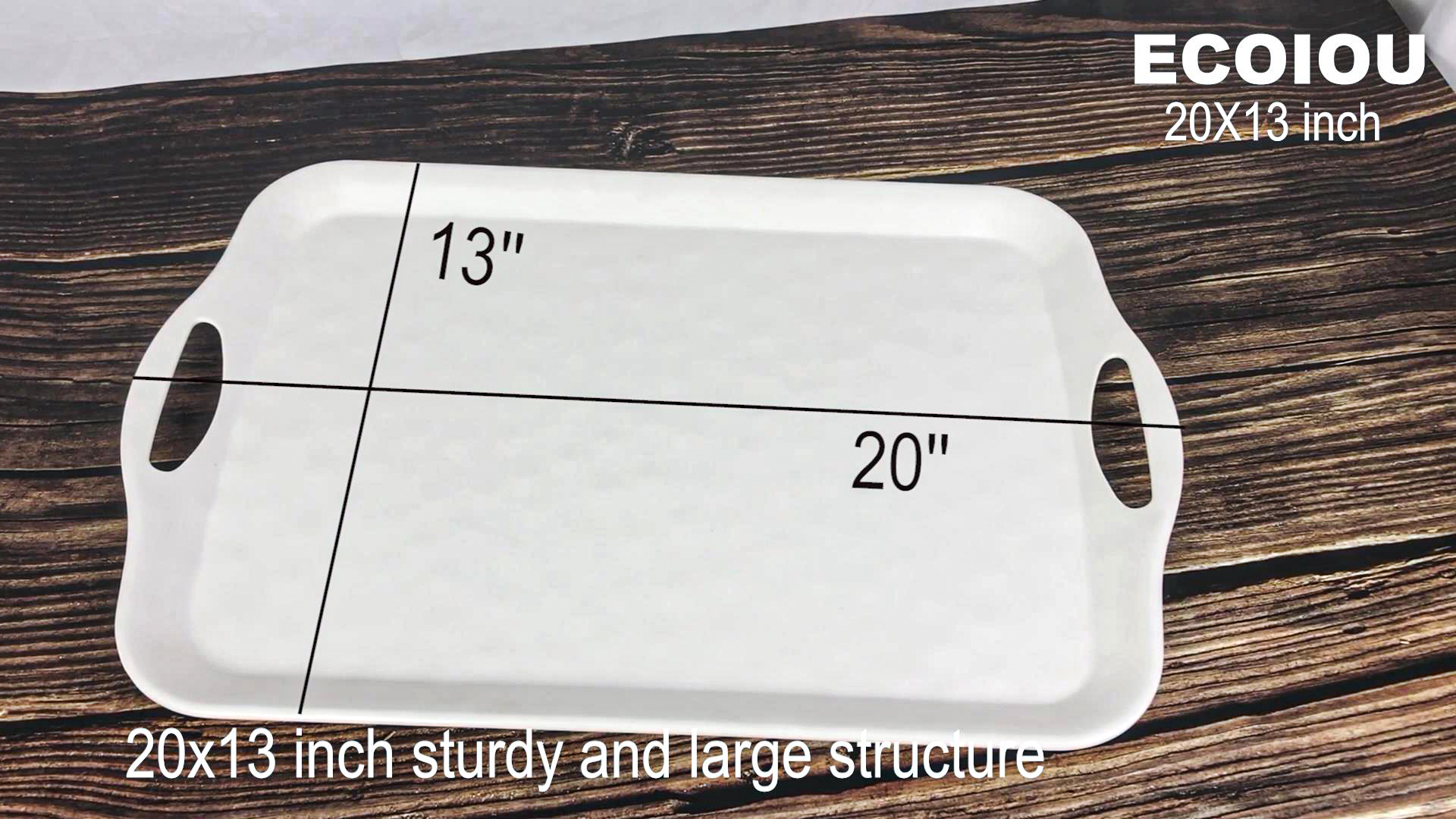 French Bull – Bandeja De Melamina Para Servir – 13.5 X 8.0 Pulgadas – Para Entretenimiento Interior Y Exterior – Ziggy