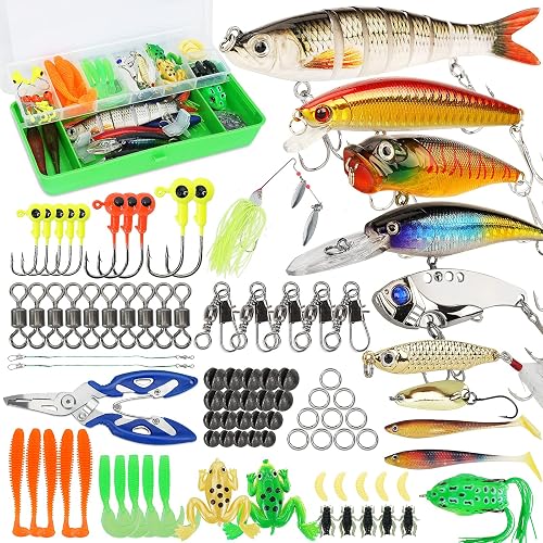 Fishing Lures Tackle Box Bass Kit
