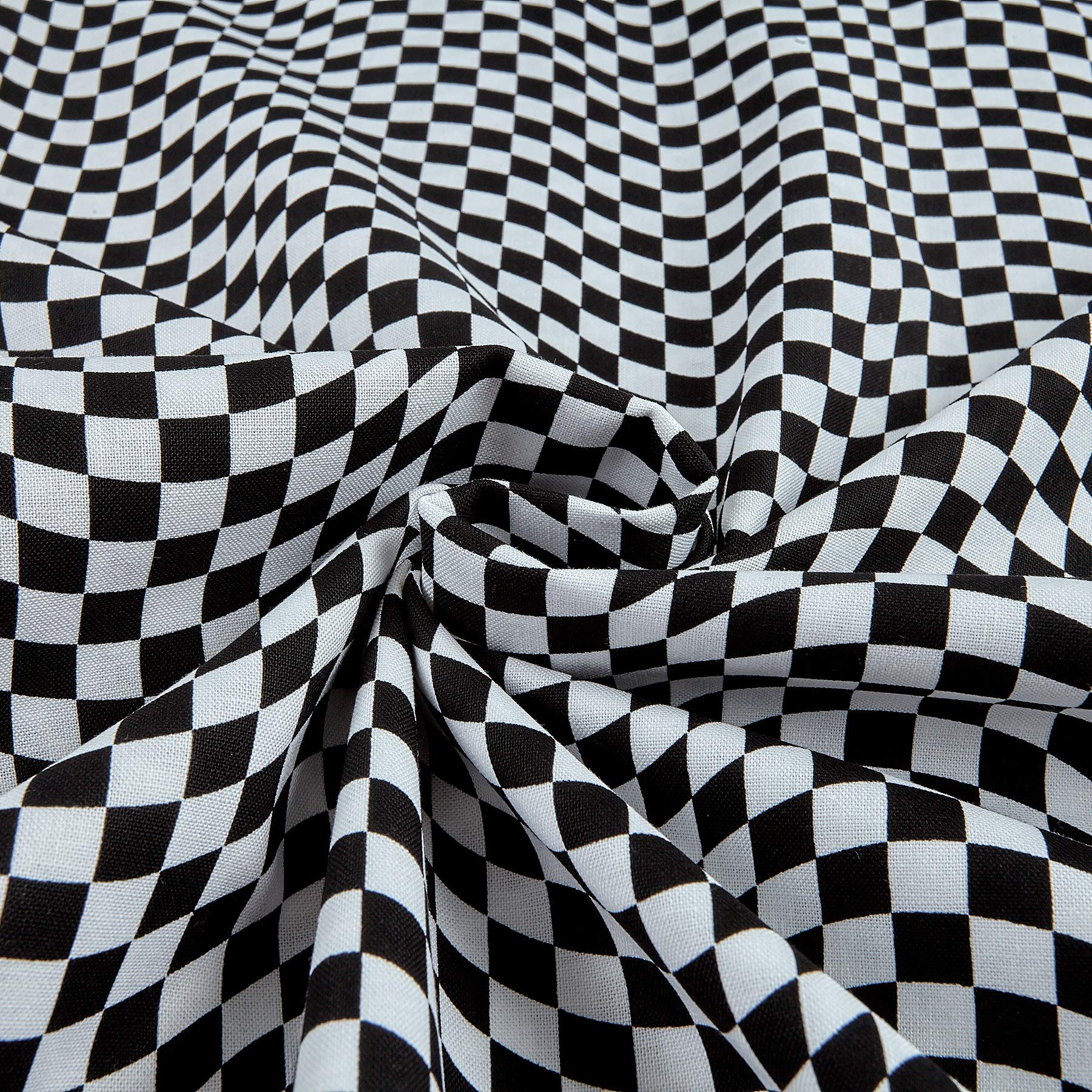 Timeless Treasures Race Cars Black & White Checkered Flag Flag