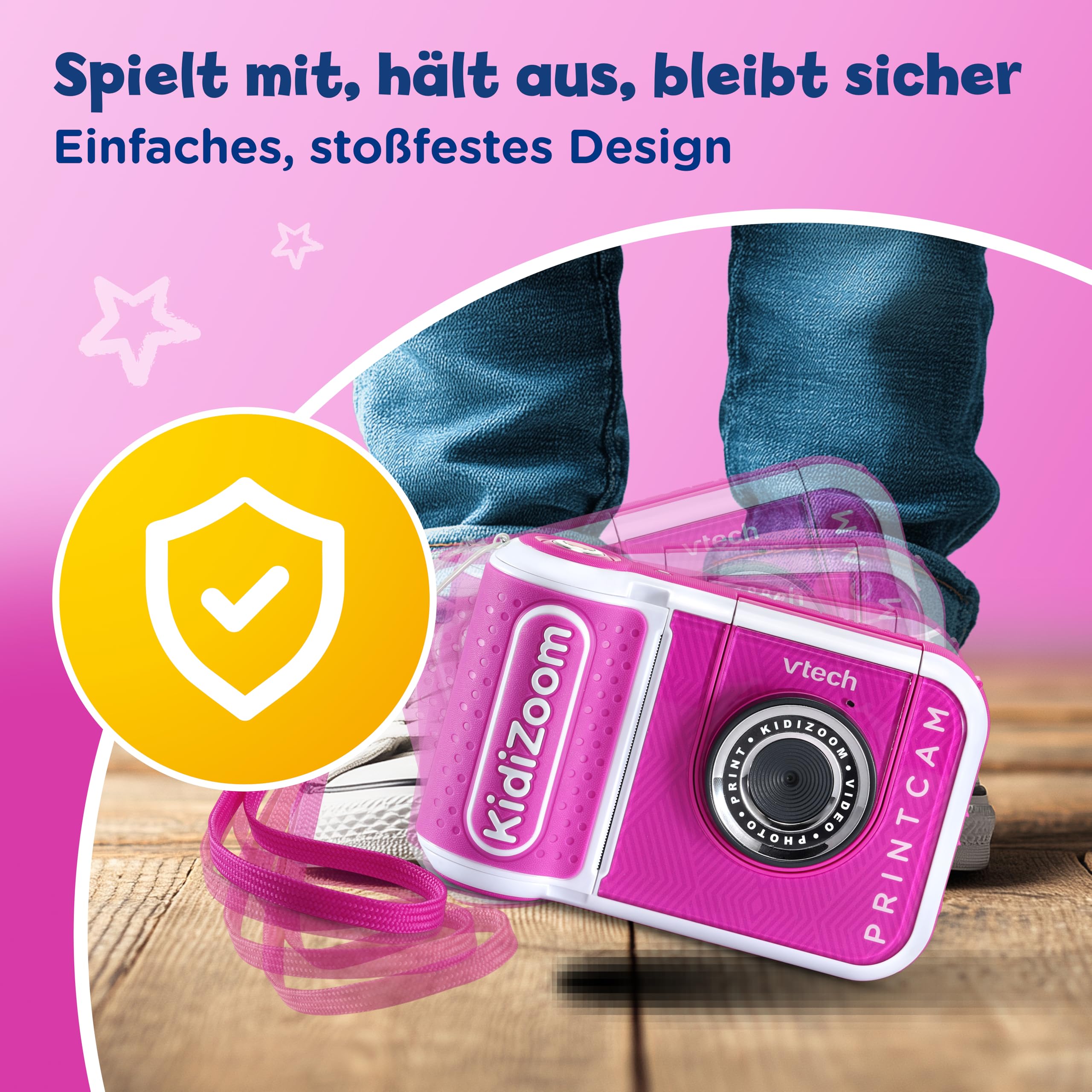 VTech KidiZoom Print Cam - Digitale Kinderkamera mit Thermodruck