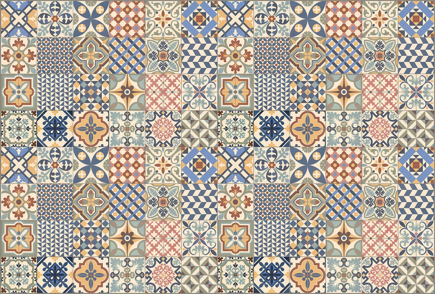 Vilber, Tapis en vinyle, Toledo DU 01 155 x 230, Multicolore-01