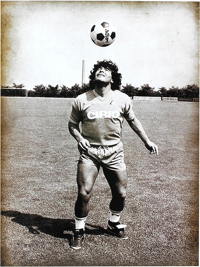 Stampa artistica su carta patinata 40x30 cm diego armando maradona kustom art