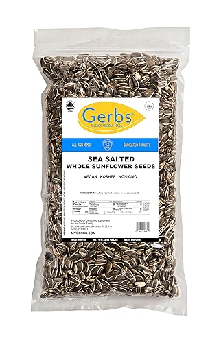 Miniatura 7 de Gerbs Semillas de girasol enteras sin organismos genéticamente modificados gluten cacahuates frutos secos soja huevo ajonjolí mostaza pescado