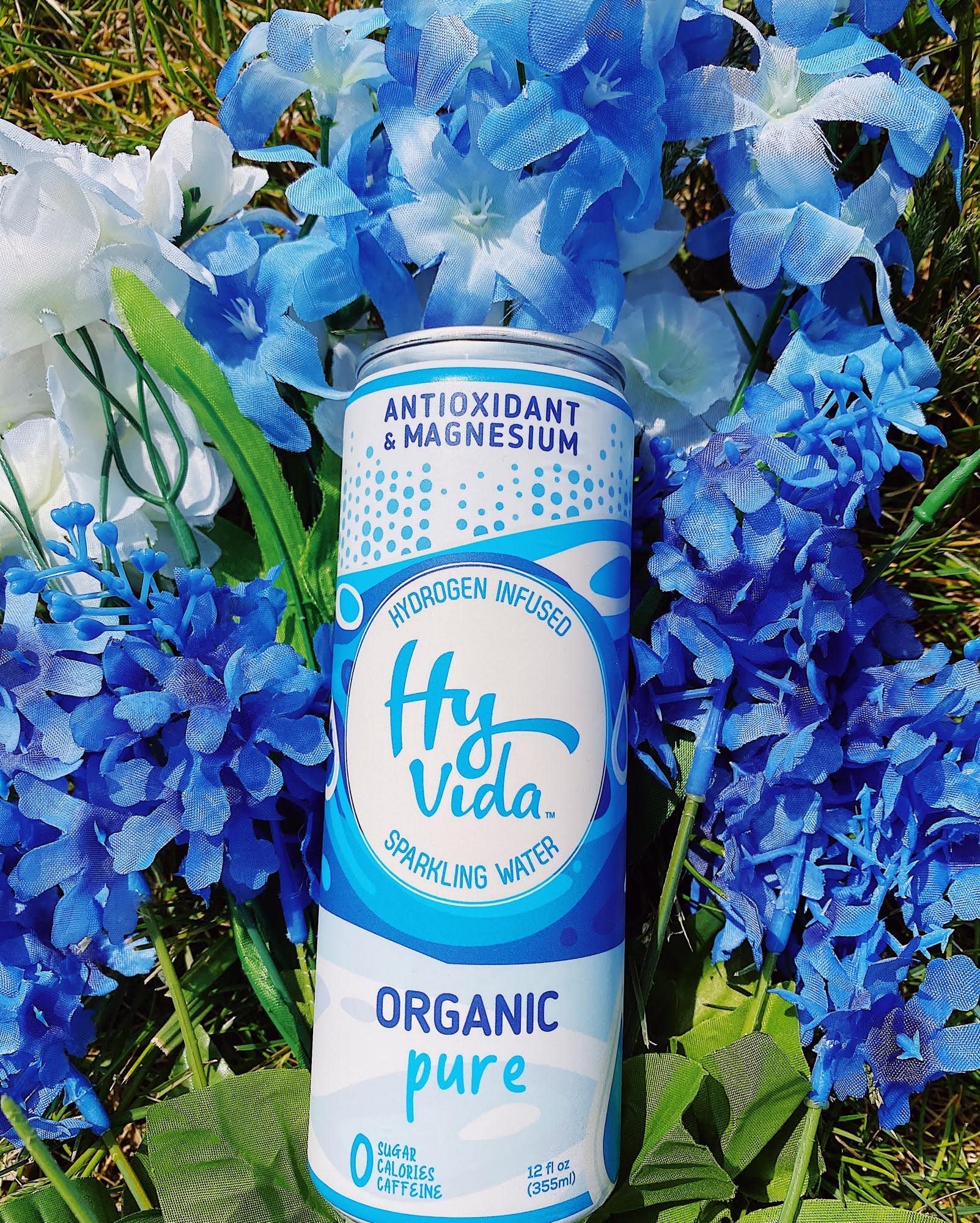 HyVida Pure Organic Antioxidant & Magnesium Sparkling Water Beverage