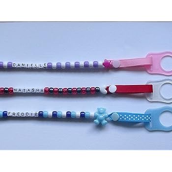 personalised dummy clip with mam adapter