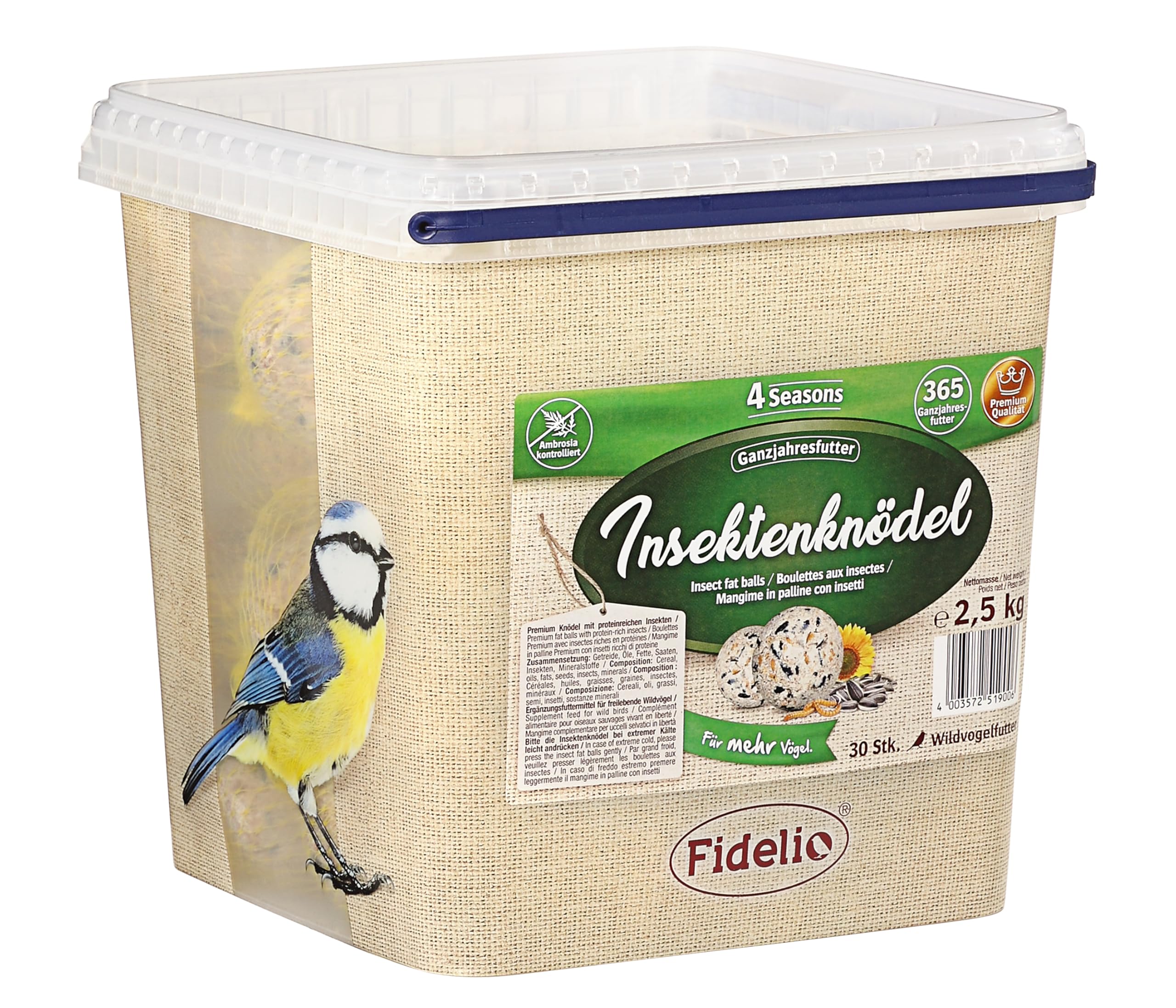 Fidelio Secchiello per insetti 2.5 kg