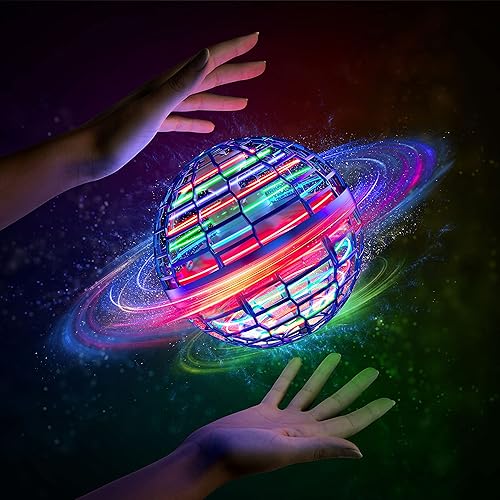 Bola de orbe voladora para niños de 6, 7, 8, 9, 10 y 12 años de edad, 2023 más reciente actualización con sensor de movimiento Hover Boomerang Ball