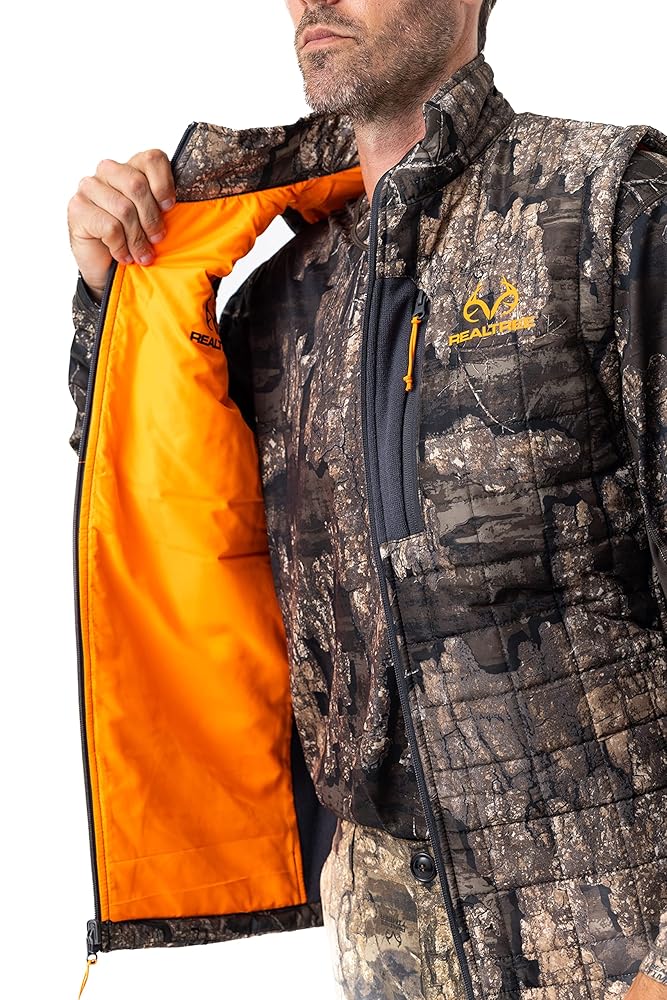 Realtree Men's EDGE and Timber Camo/Orange Reversible Hybrid