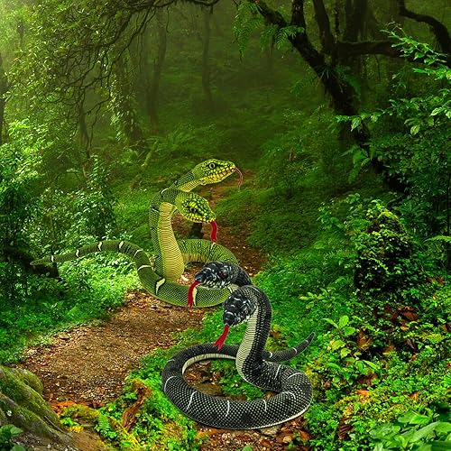 Miniatura 3 de YOHAKI Juguete de peluche de serpiente, 52 pulgadas, lavable, de imitación de serpiente, suave y lindo, regalo para niños y niñas, regalo de broma