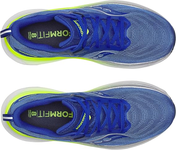 Saucony Men's Tempus 2 Sneaker, Lapis/White, 14