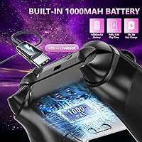 Vista 5 de YUYIU 2.4GHz Controller with 7 Colors RGB Light for Xbox Controller, Xbox One Series X S,Consoles,Steam PC Windows, with 1000mAh Battery/Dual