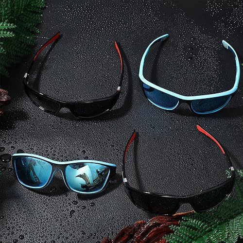 Miniatura 90 de TOODOO 4 Pairs Men Polarized Sunglasses with UV Protection Driving Glasses Sports for Sport Outdoor Activities