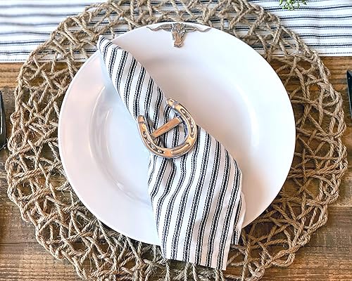 Miniatura 7 de Arthur Court Plato de melamina pesado y duradero, 4 piezas, para uso en interiores y exteriores, fiestas y uso diario, vajilla vintage de 10