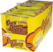 Prairie City Bakery Lemon Ooey Gooey Butter Cake, 1 Box, 10 Cakes
