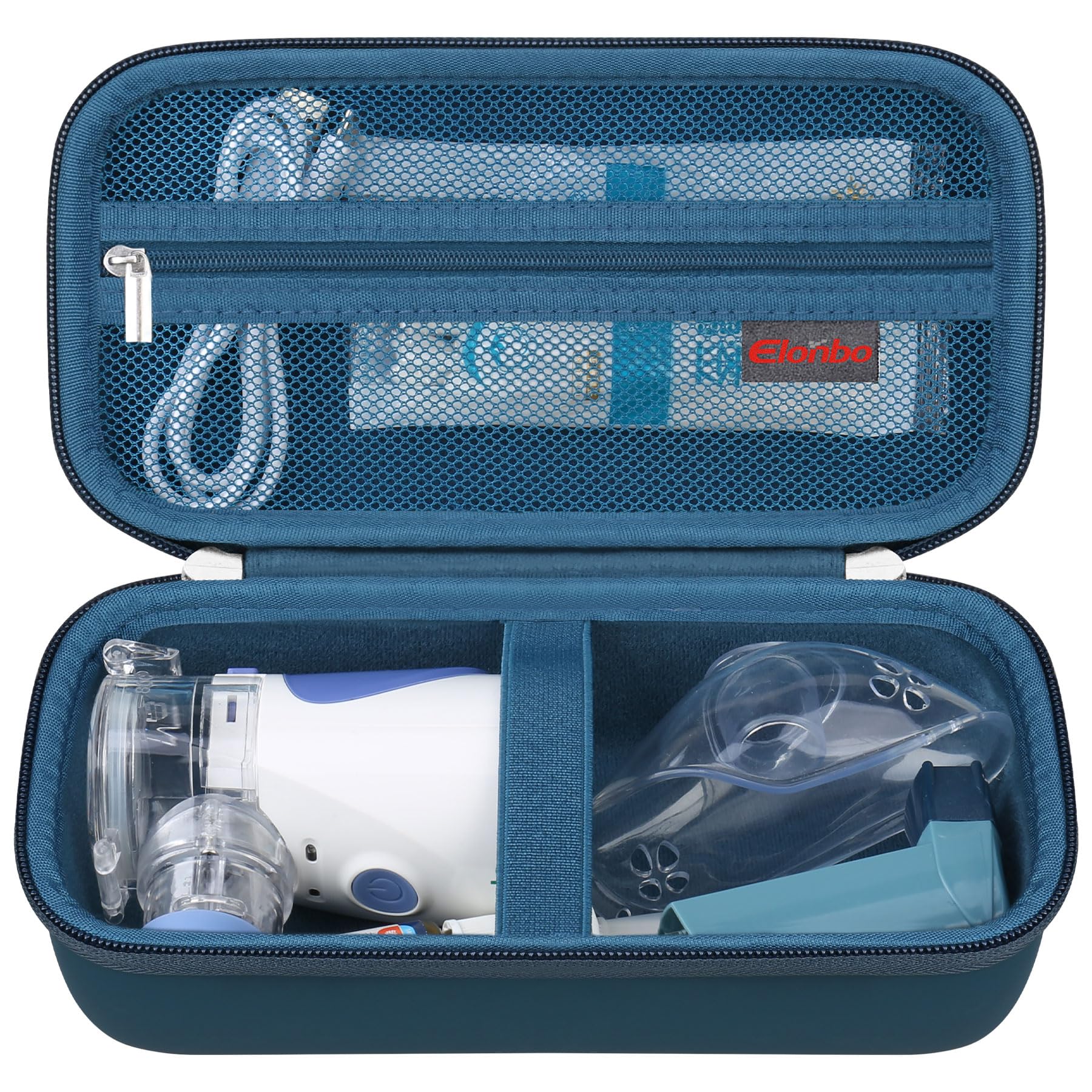 Elonbo Carrying Case for Portable Handheld Inhaler Nebulizer Machine for Adults and Kids, Asthma Inhaler Travel Case, Handheld Mesh Atomizer Machine