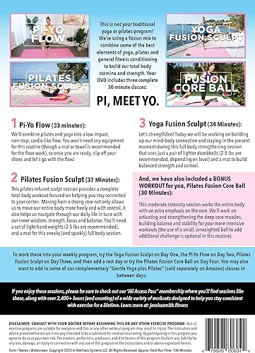 Miniatura 2 de In Wellness Systems LLC Yoga Plus Pilates Power Fusion Mix DVD con Jessica Smith