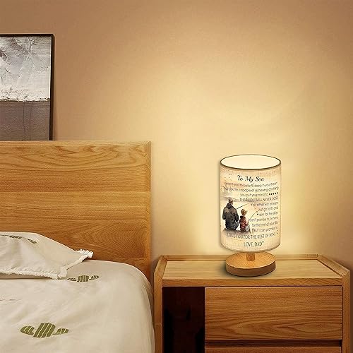 Miniatura 5 de to My Son Lamp from Dad, Son Christmas Gifts, Birthday Gift, Father Son Fishing Table Lamp